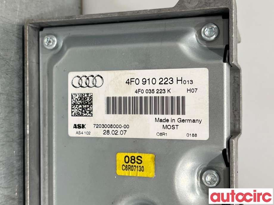 Bilstereo forsterker til Audi A6 2005-2008 (Type III, Fase 1) (C6) (C6) (AUDI|4F0035223N|4F0035223L|)