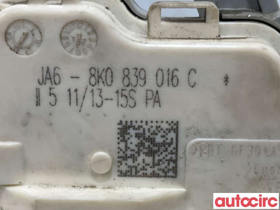 Låsekasse høyre bak til Audi A5 2007-2016 (Type I)  (AUDI|8K0839016C||8K0839016F)