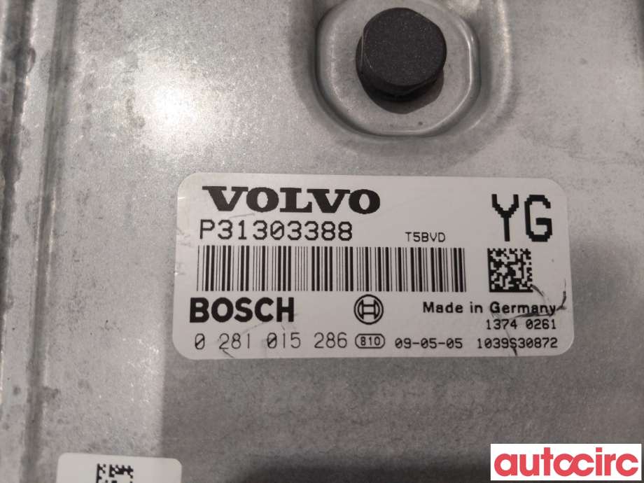 Styreenhet motor til Volvo XC60 2008-2013 (Type I, Fase 1) (VOLVO|36001123|0281015286|31303388)