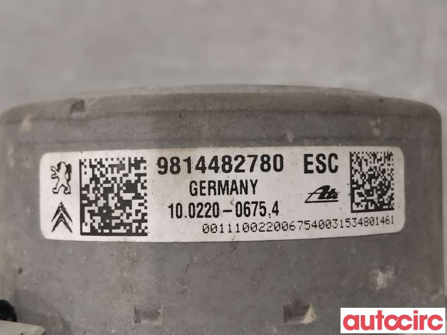 ABS sentral til Peugeot 2008 2013-2019 (Type I) (PEUGEOT|1616773280|100915-39563|1617387780)