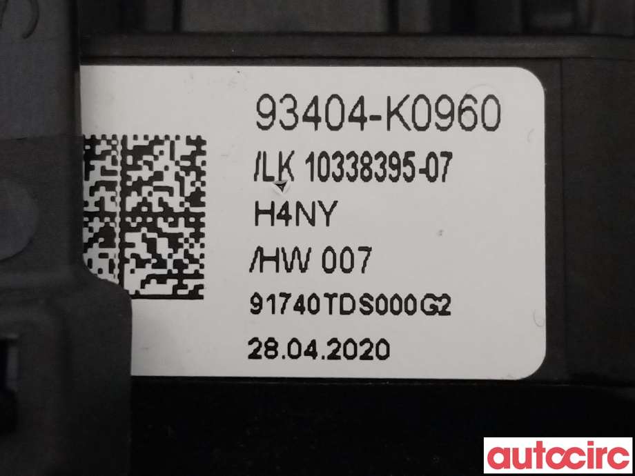 Bryter combi til Kia e-Soul 2019-->> (Type III)  (KIA|93404K0960||93404-K0960)