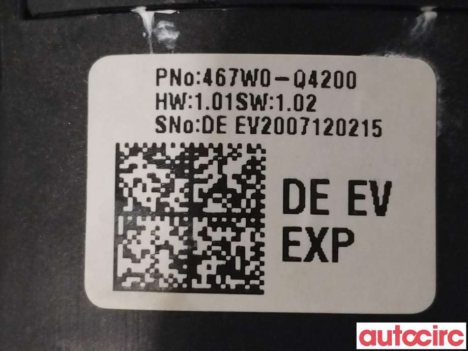 Girstang/girvelger automat til Kia e-Soul 2019-->> (Type III)  (KIA|467W0Q4200||467W0-Q4200)