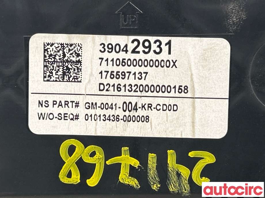 Instrumentpanel til Opel Astra K 2015-->>  (OPEL|39042931)