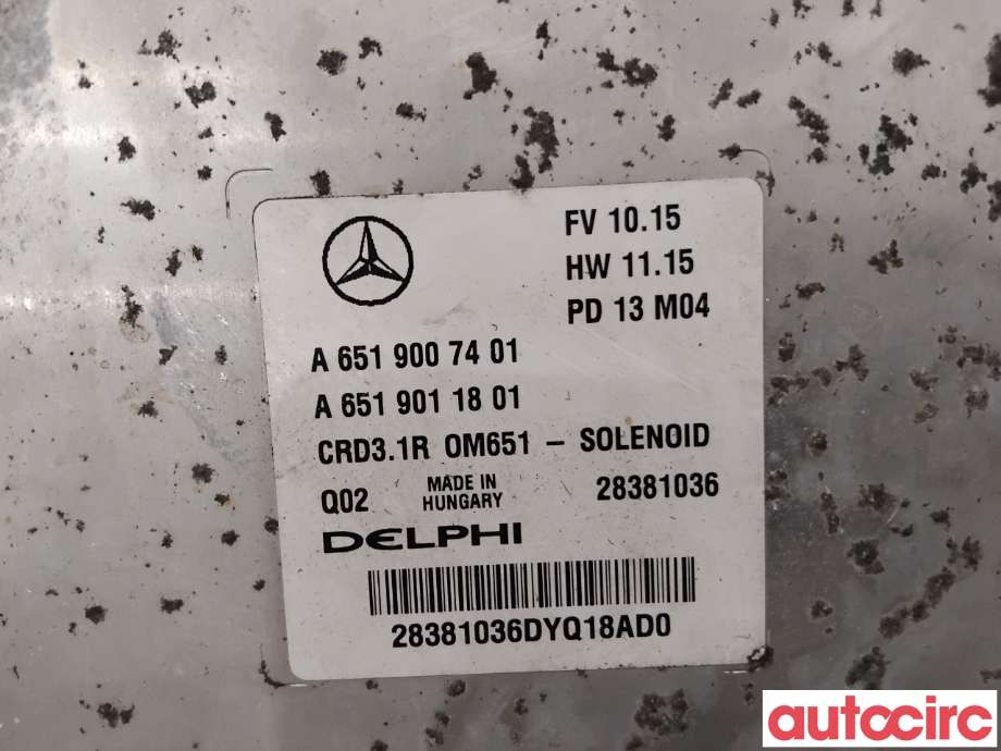 Styreenhet motor til Mercedes C-Klasse 2011-2014 (Fase 2) (W204) (W204) (MERCEDES|A6519007401|28381036)