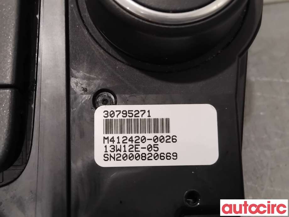 Varmeapparat betjening til Volvo V60 2010-2013 (Type I, Fase 1)  (VOLVO|30795271)