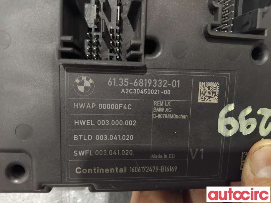 Styreenhet diverse til BMW 3-Serie 2012-2018 (F30/F31/F34) (F30/F31/F34) (BMW|61359499001|A2C30450021-00|6135-6819332)