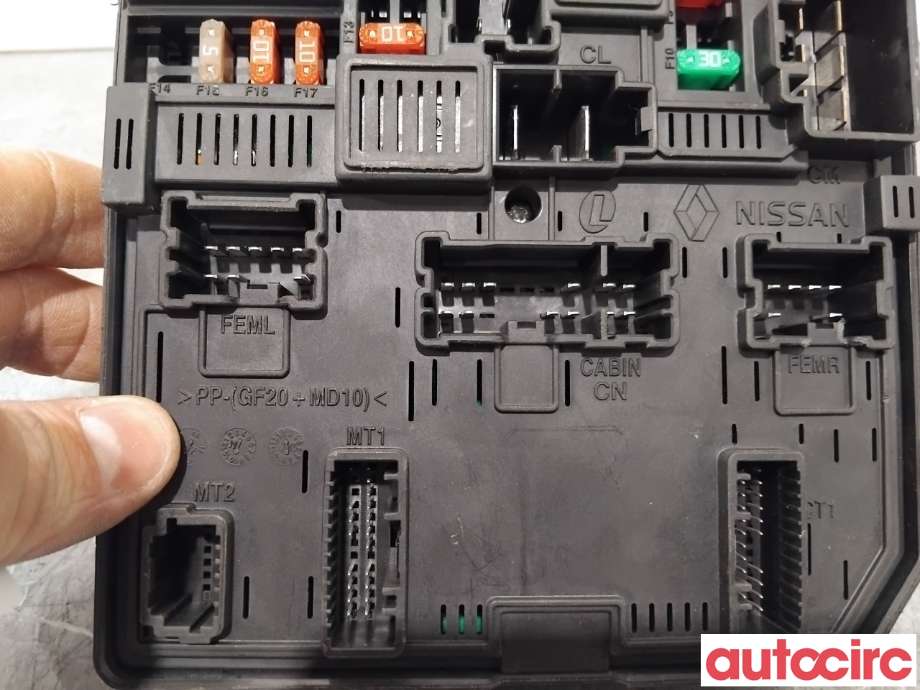 Sikringsboks til Nissan Qashqai 2014-2021 (Type II)  (NISSAN|284B75NA0A||284B75NA3A)