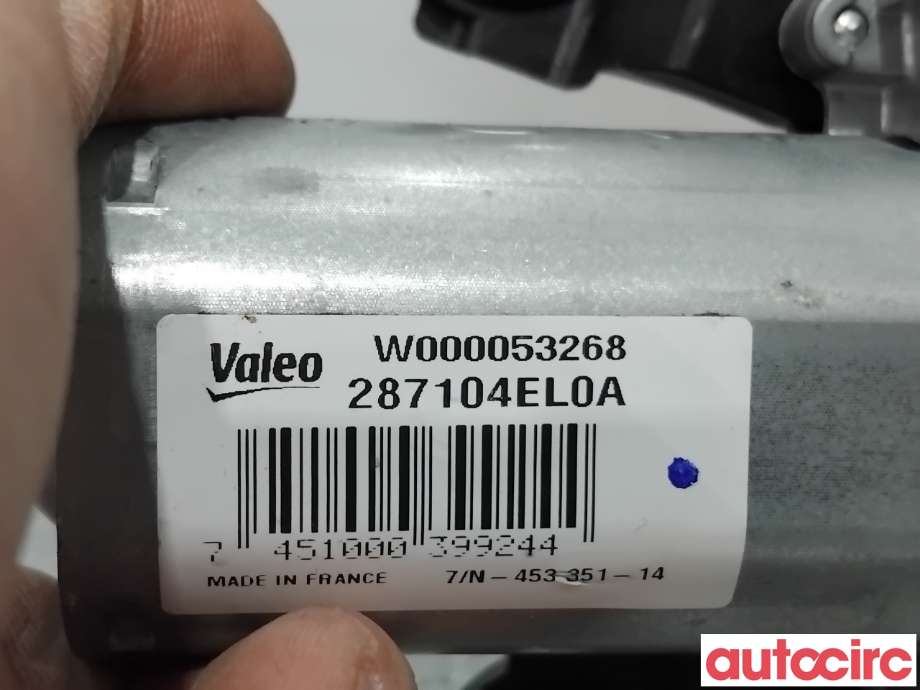 Viskermotor bakrute til Nissan Qashqai 2014-2021 (Type II)  (NISSAN|287104EL0A|W000053268)