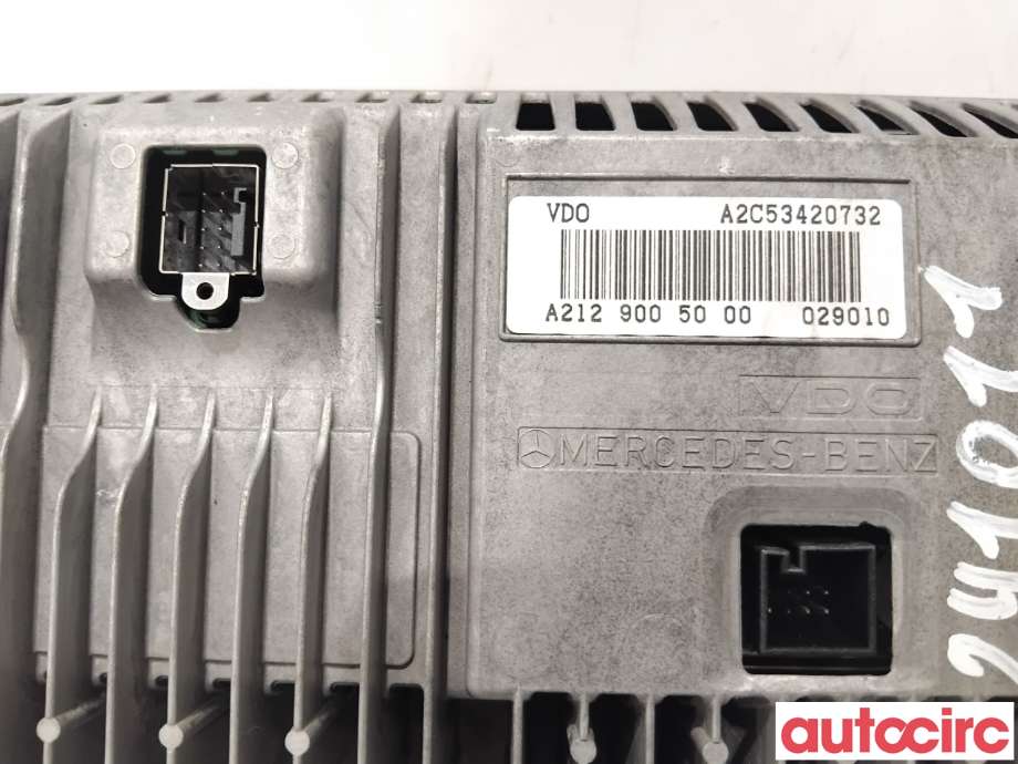 Instrument kjørecomputer til Mercedes E-Klasse 2009-2013 (Fase 1) (W212) (W212) (MERCEDES|A2129009022|A2C53420732|A2129010500)