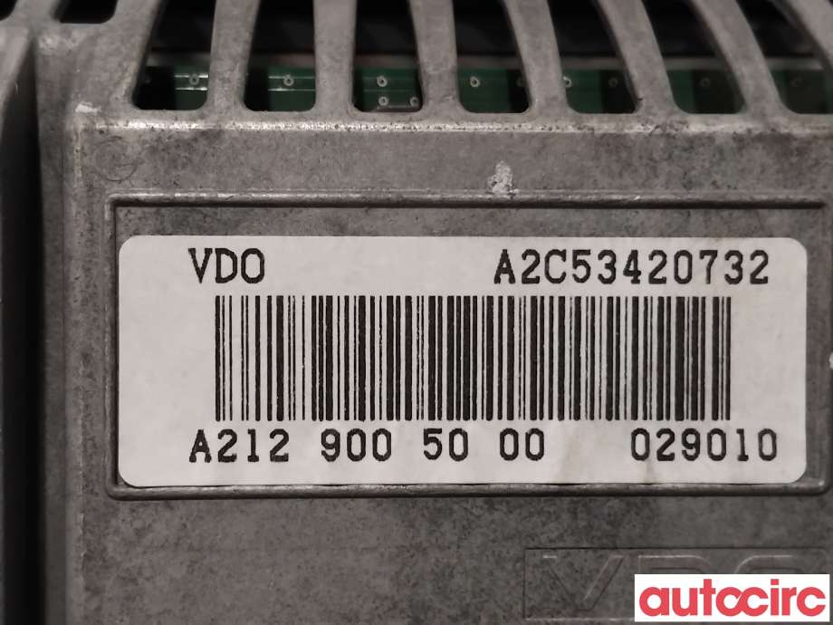 Instrument kjørecomputer til Mercedes E-Klasse 2009-2013 (Fase 1) (W212) (W212) (MERCEDES|A2129009022|A2C53420732|A2129010500)