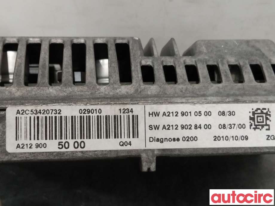 Instrument kjørecomputer til Mercedes E-Klasse 2009-2013 (Fase 1) (W212) (W212) (MERCEDES|A2129009022|A2C53420732|A2129010500)