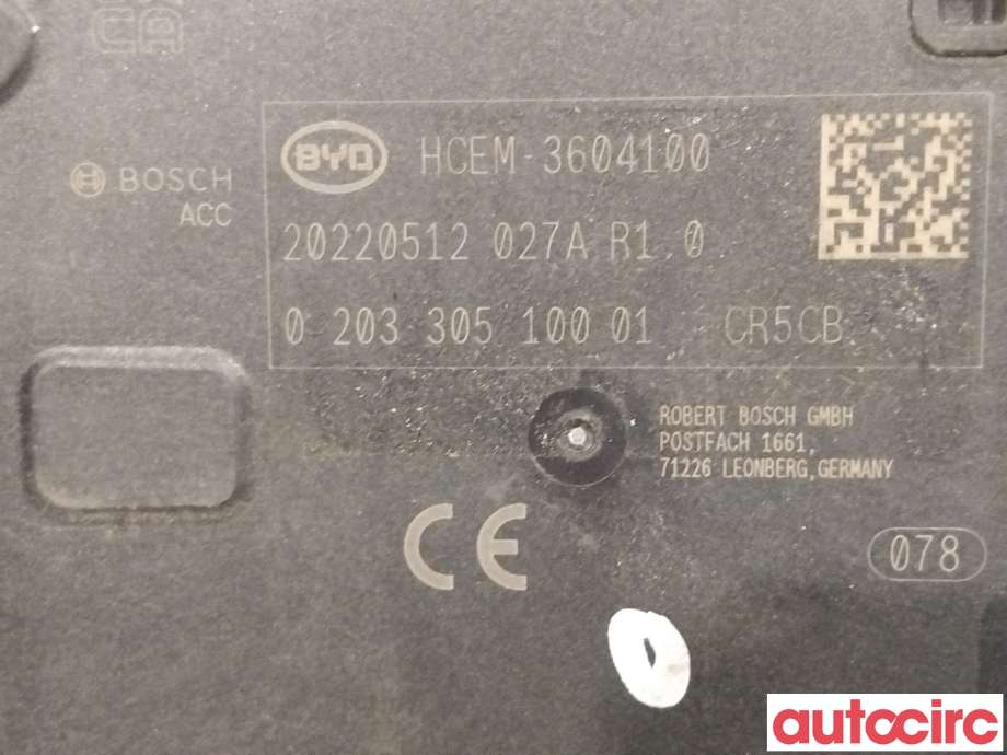 Sensor radar til BYD T3 2020-->> (BYD|HCEM-3604100)