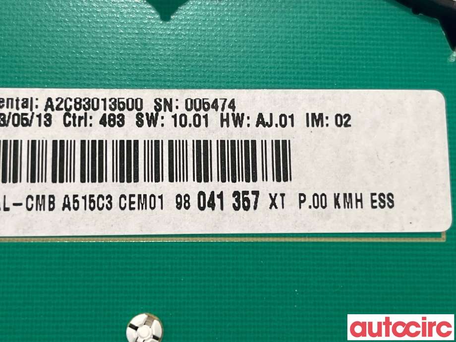 Instrumentpanel til Citroën DS3 2010-2019  (CITROEN|98041357XT)
