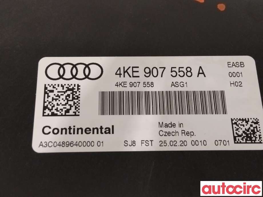 Styreenhet diverse til Audi e-tron 2018-->>  (AUDI|4KE907558A)