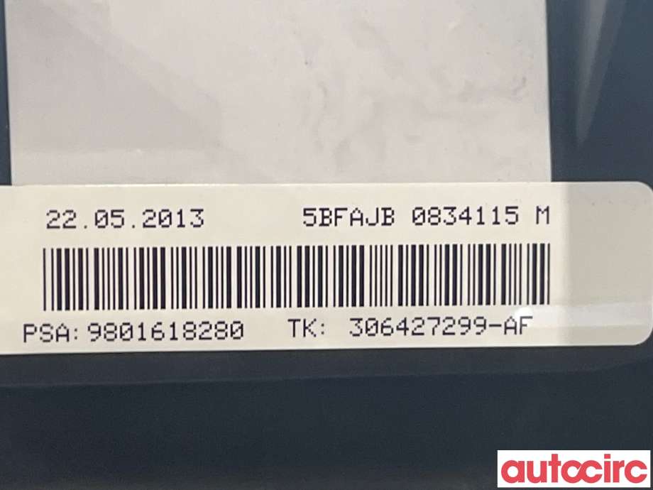 Airbag passasjer til Citroën DS3 2010-2019 (CITROEN|9801618280)