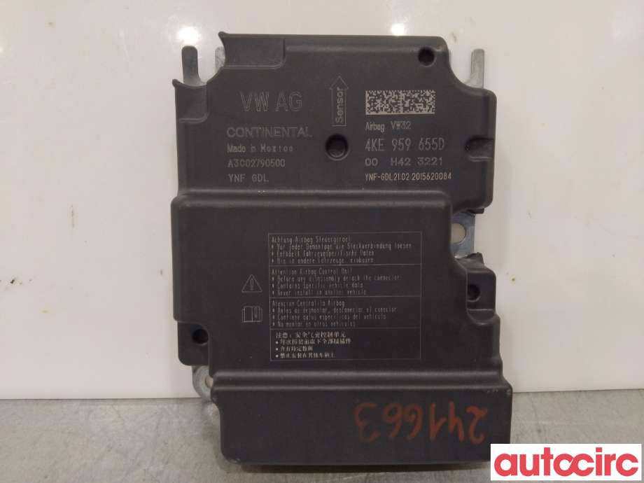 Airbag elektronikk til Audi e-tron, 2018-->>  (AUDI|4KE959655D)