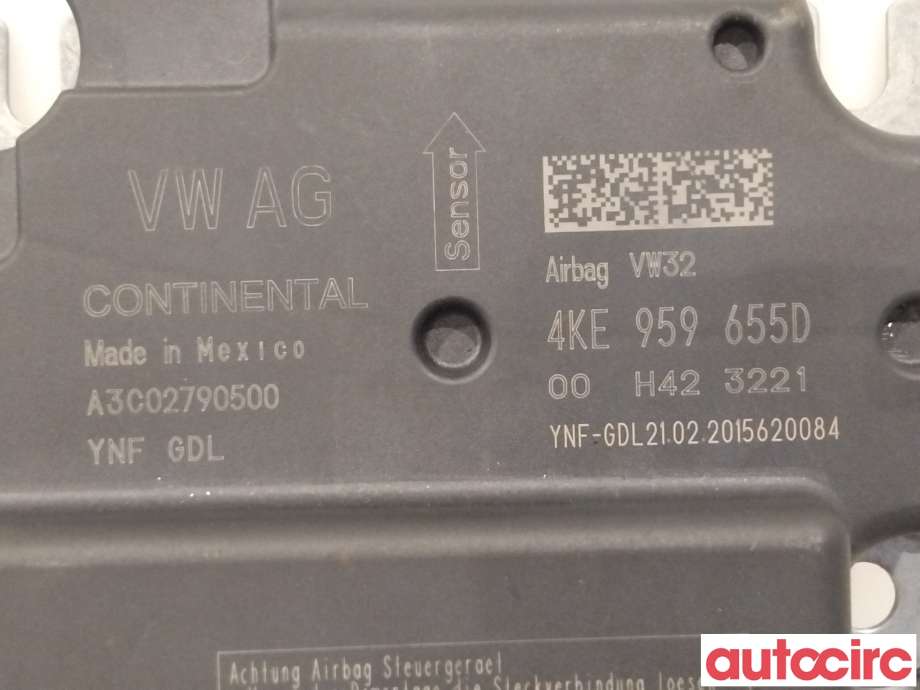 Airbag elektronikk til Audi e-tron 2018-->>  (AUDI|4KE959655D)