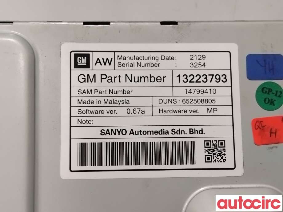 Instrument kjørecomputer til Opel Insignia A 2009-2014 (OPEL|23420472|652508805|84117467)