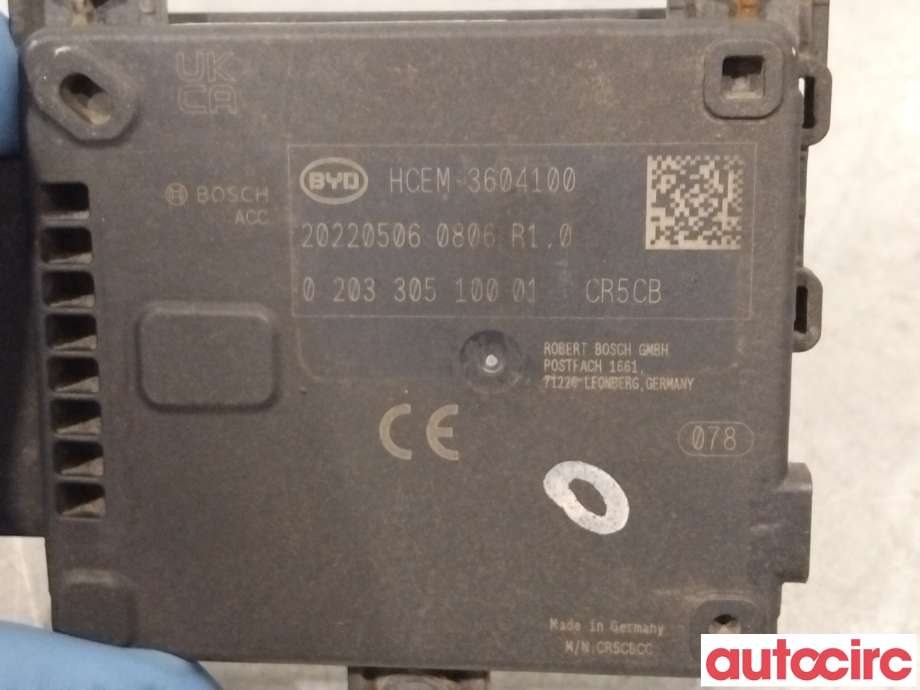 Sensor radar til BYD T3 2020-->>  (BYD|HCEM-3604100|202205060806)
