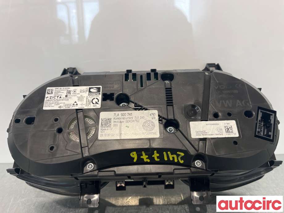 Instrumentpanel til VW Transporter / Caravelle 2019-->> (T6.1) (T6.1) (VOLKSWAGEN|7LA920741)