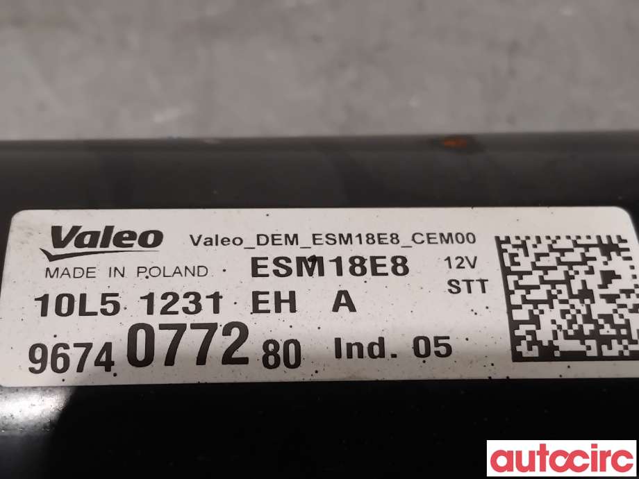 Starter til Peugeot 2008 2013-2019 (Type I)  (PEUGEOT|1628564780|ESM18E8|9674077280)