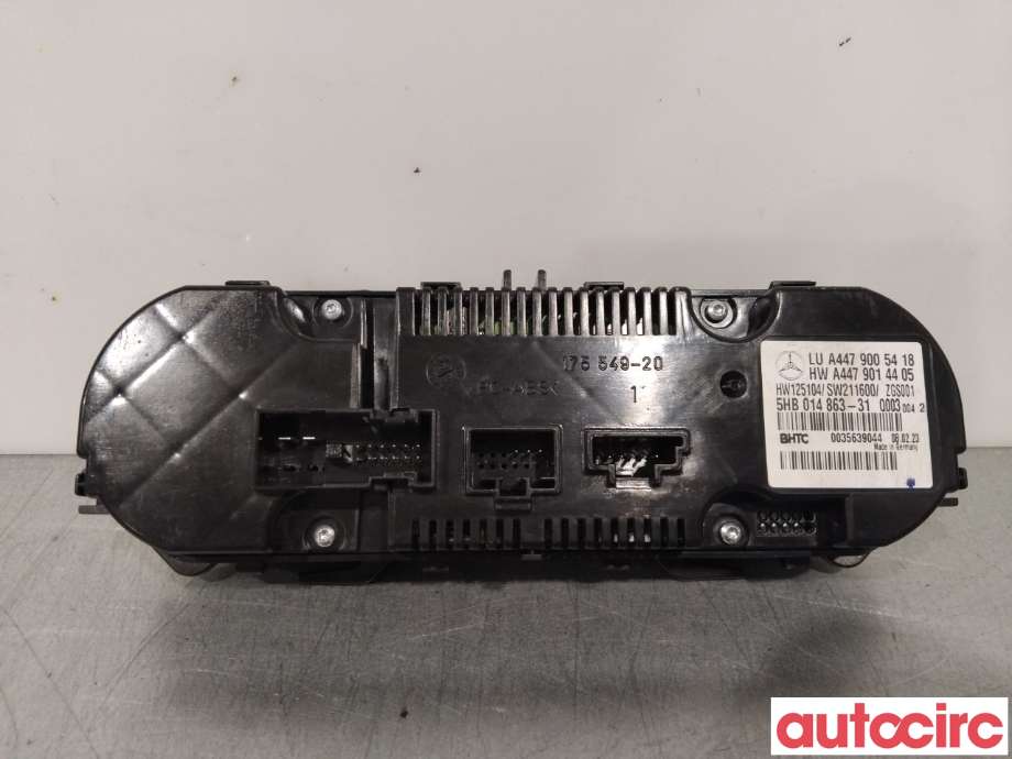 Varmeapparat betjening til Mercedes Vito 2014-->> (W447) (W447) (MERCEDES|A4479005418)