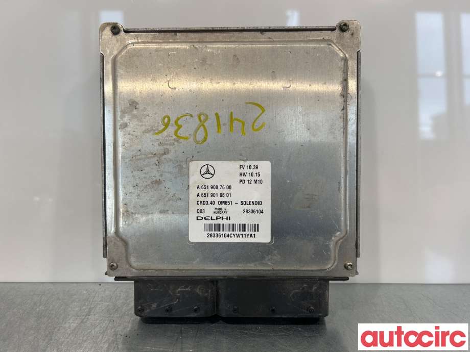 Styreenhet motor til Mercedes B-Klasse 2011-2018 (W246) (W246) (MERCEDES|A6519009402|A6519007600)