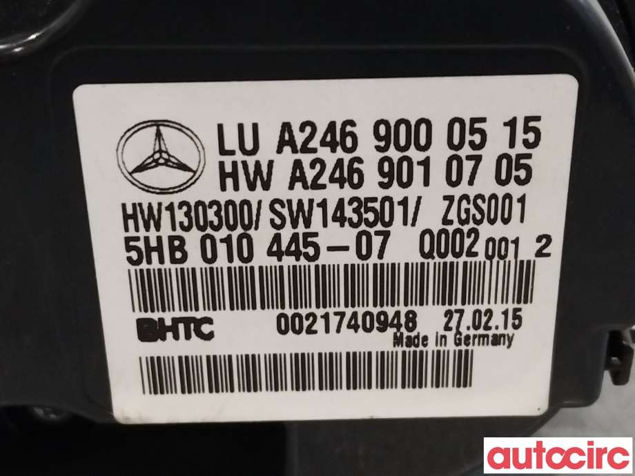 Varmeapparat betjening til Mercedes GLA 2014-2020 (X156) (X156) (MERCEDES|A2469008215|A2469000515)