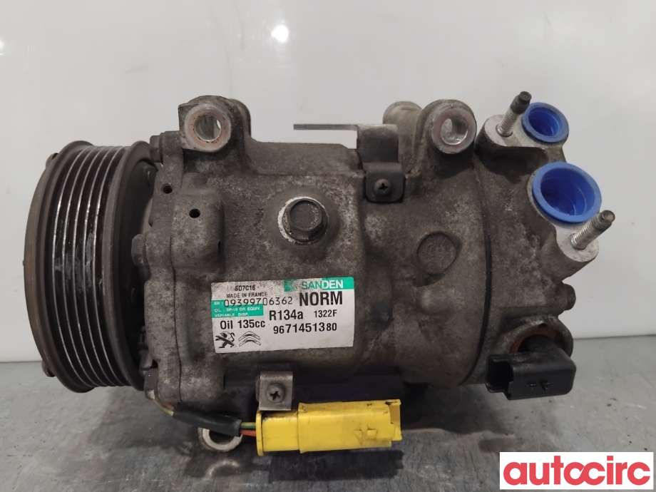 Aircondition kompressor til Peugeot 5008 2010-2017 (Type I)  (PEUGEOT|648757|SD7C161322|1631896880)