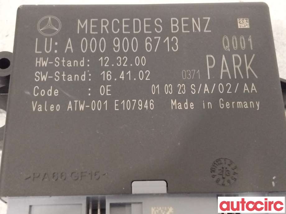 Styreenhet parkering til Mercedes Vito 2014-->> (W447) (W447) (MERCEDES|A0009006713)