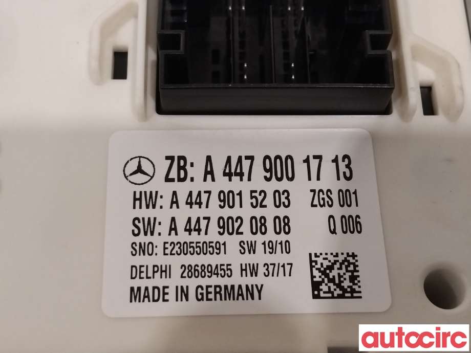 Styreenhet diverse til Mercedes Vito 2014-->> (W447) (W447) (MERCEDES|A4479001713)