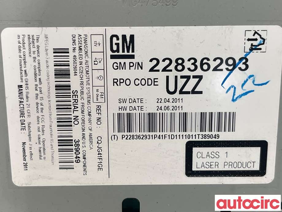 Bilstereo til Opel Astra J 2010-2015 (OPEL|22836293)