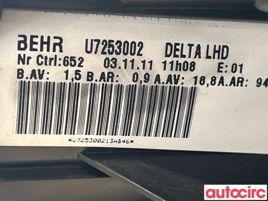 Varmeapparat motor til Opel Astra J 2010-2015  (OPEL|13276230|U7253002)