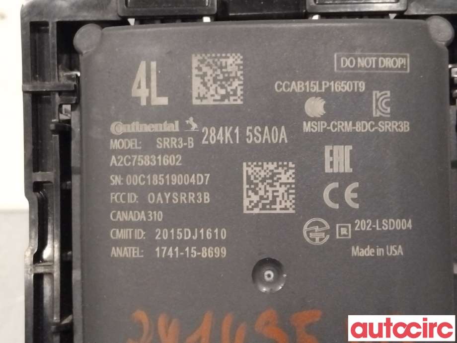 Sensor radar til Nissan Leaf 2018-->> (Type II) (NISSAN|284K15SA0A)