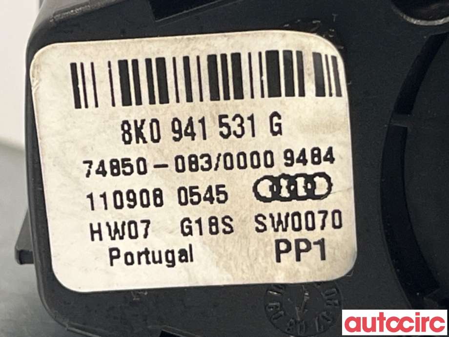 Bryter lys til Audi A4 2007-2014 (Type IV) (B8) (B8) (AUDI|8K0941531||8K0941531G)