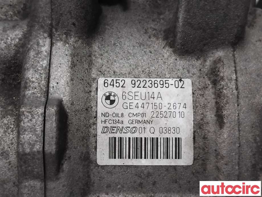 Aircondition kompressor til BMW 3-Serie 2012-2018 (F30/F31/F34) (F30/F31/F34) (BMW|64529223695|447150-2674)