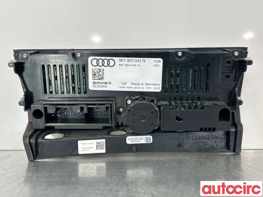 Varmeapparat betjening til Audi A5 2007-2016 (Type I) (AUDI|8K1820043AD||8K1820043N)