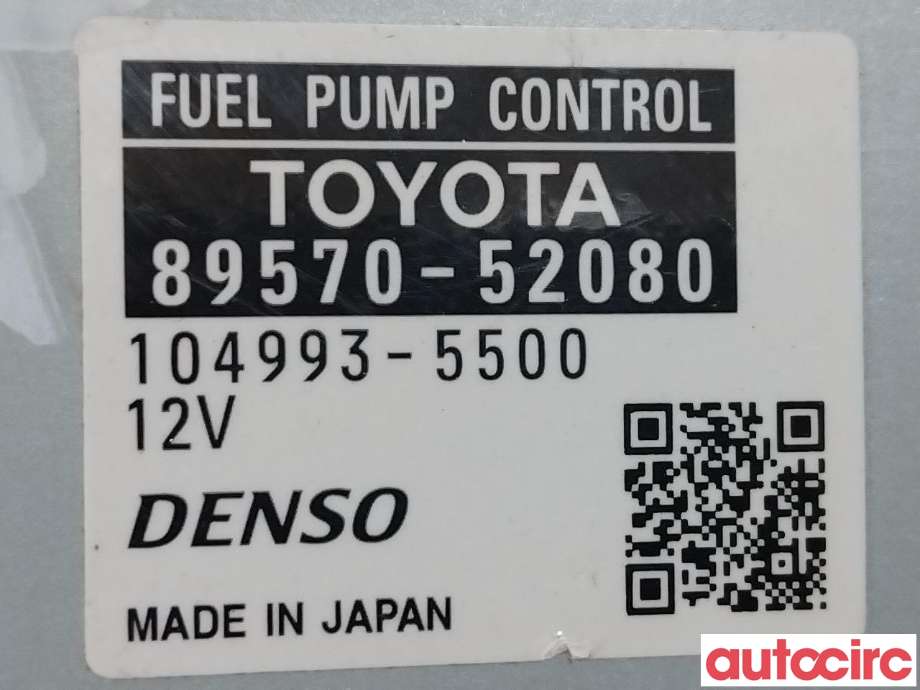 Styreenhet drivstoffpumpe til Toyota Yaris Cross (SUV) 2021-->>  (TOYOTA|8957052080)