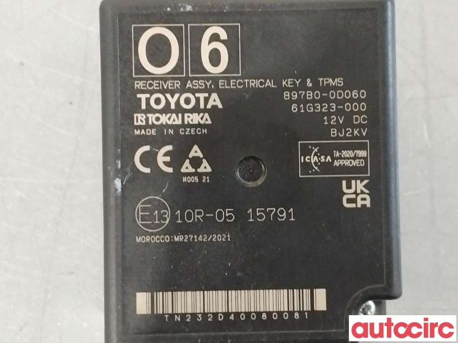 Styreenhet diverse til Toyota Yaris Cross (SUV) 2021-->>  (TOYOTA|897B00D060)