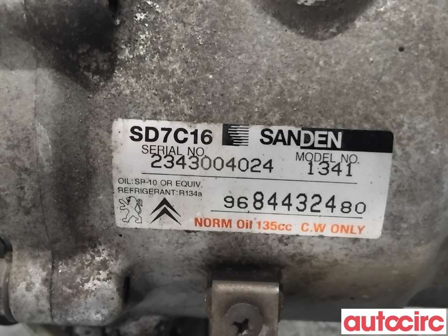 Aircondition kompressor til Peugeot 5008 2010-2017 (Type I)  (PEUGEOT|6453ZC|SD7C161341|9684432480)
