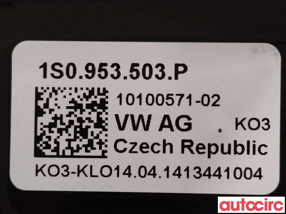 Bryter combi til VW E-Up 2013-2019  (VOLKSWAGEN|1S0953513B|1S0953503P)