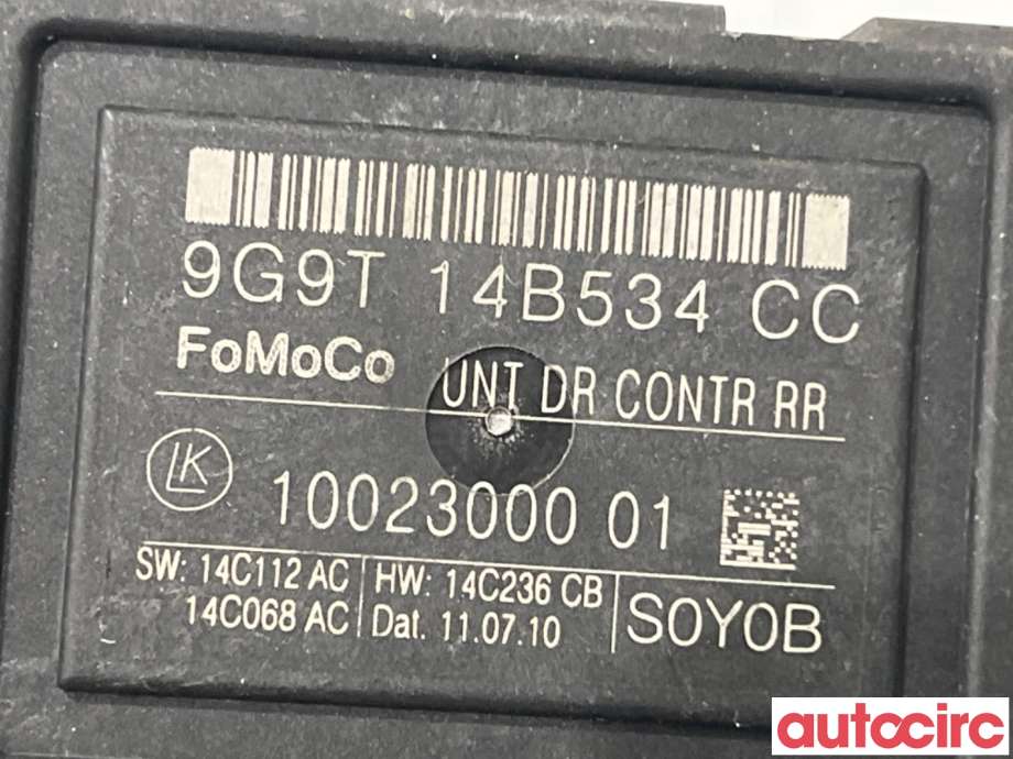 Styreenhet dør venstre foran til Volvo V70 2007-2013 (Type III, Fase 1)  (VOLVO|31318368|10023000|9G9T14B534CC)