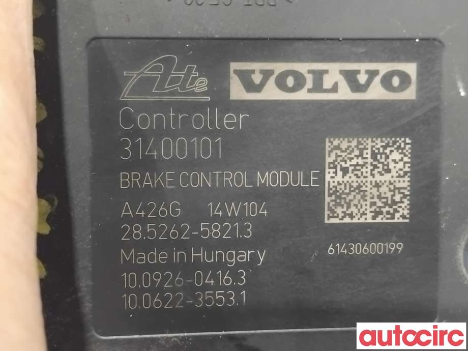 ABS sentral til Volvo V60/V60 CC 2013-2018 (Type I, Fase 2)  (VOLVO|31400546|100212-09794|31400101)