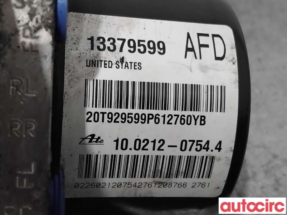 ABS sentral til Opel Astra J 2010-2015  (OPEL|13384014|100961-45323|39061712)