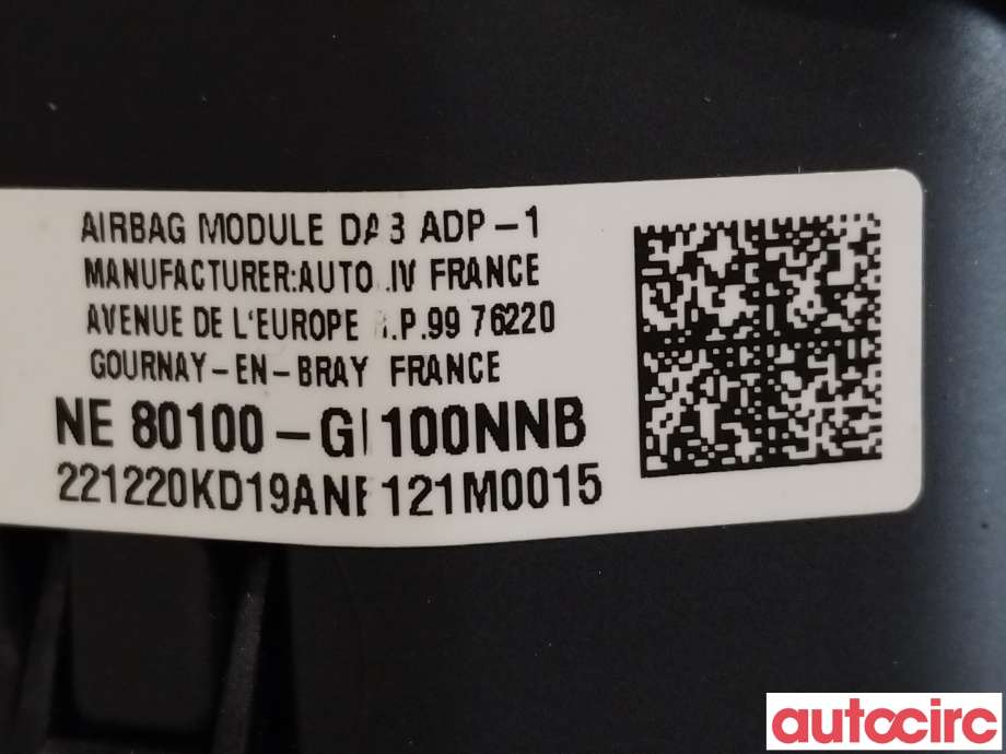 Airbag rattpute til Hyundai Ioniq 5 2021-->>  (HYUNDAI|80100GI100NNB)