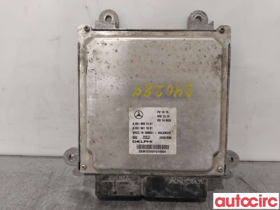 Styreenhet motor til Mercedes E-Klasse 2009-2013 (Fase 1) (W212) (W212) (MERCEDES|A6519007401|28381036)