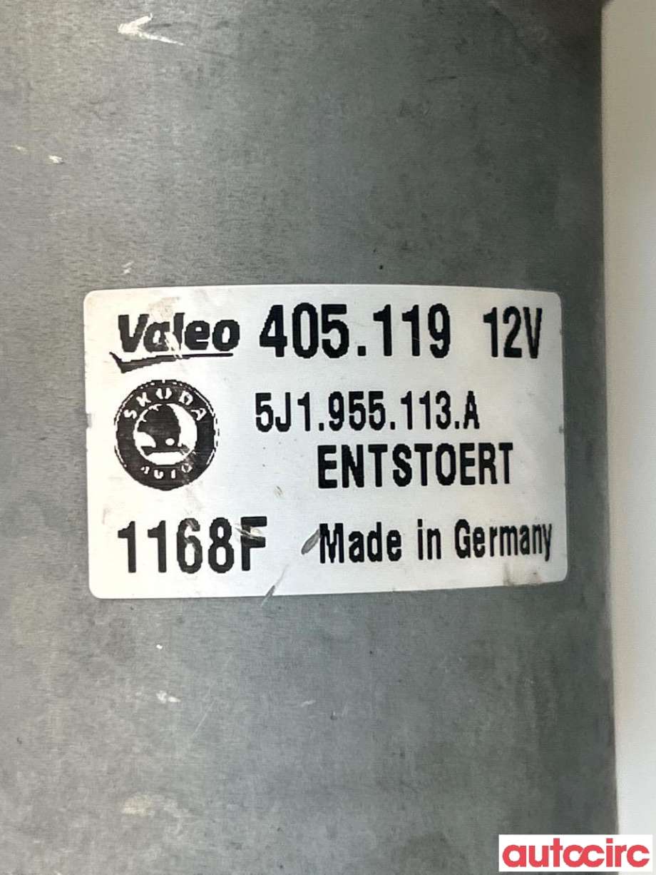 Viskermotor frontrute til Škoda Fabia 2007-2010 (Type II, Fase 1)  (SKODA|5J1955113A|405119)