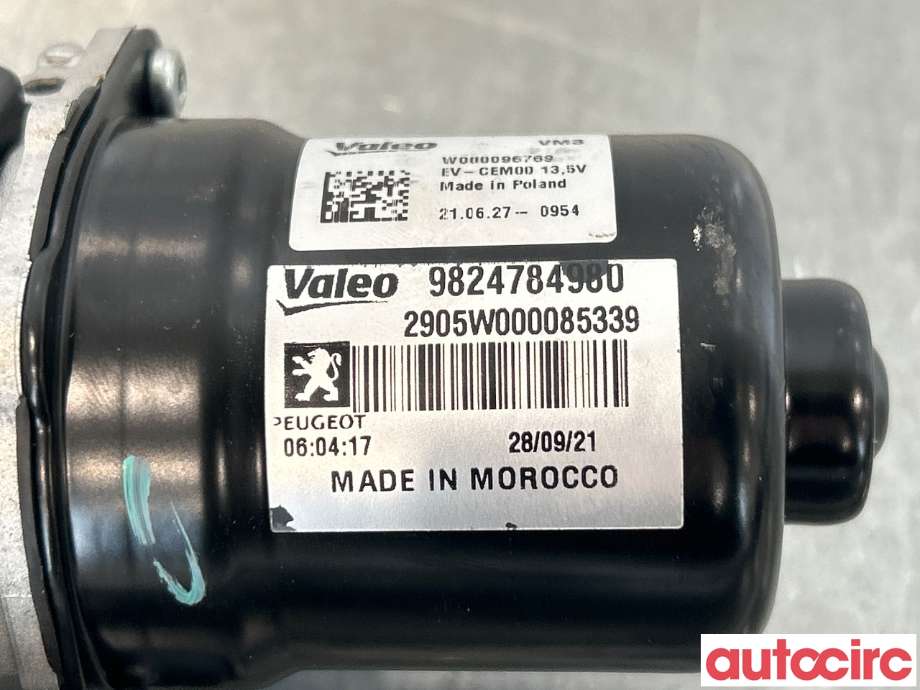 Viskermotor frontrute til Peugeot 208 2019-->> (Type II)  (PEUGEOT|9824784980|W000085339)