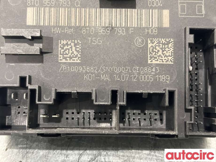Styreenhet dør venstre foran til Audi A4 2007-2014 (Type IV) (B8) (B8) (AUDI|8T0959793P||8T0959793Q)
