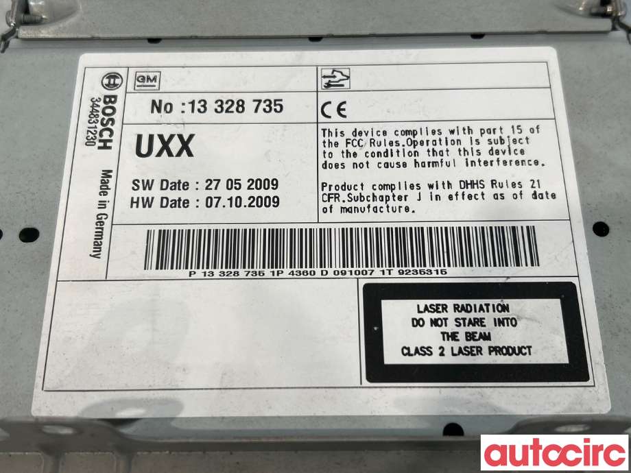 Bilstereo navigasjon til Opel Insignia A 2009-2014  (OPEL|13337253|13328735)